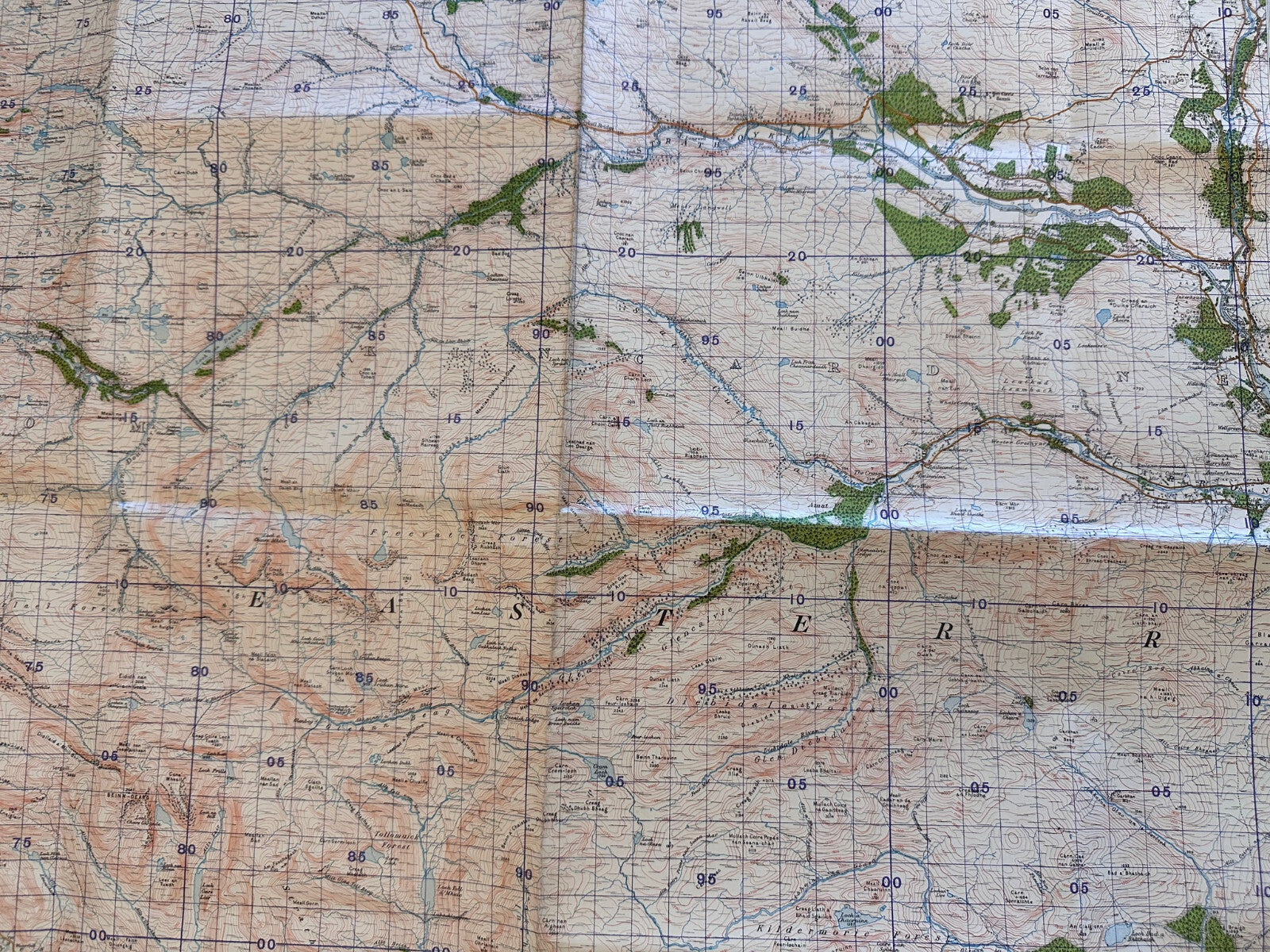 Original WW2 British Army GSGS Map of Scotland - Strath Oykell - The Militaria Shop