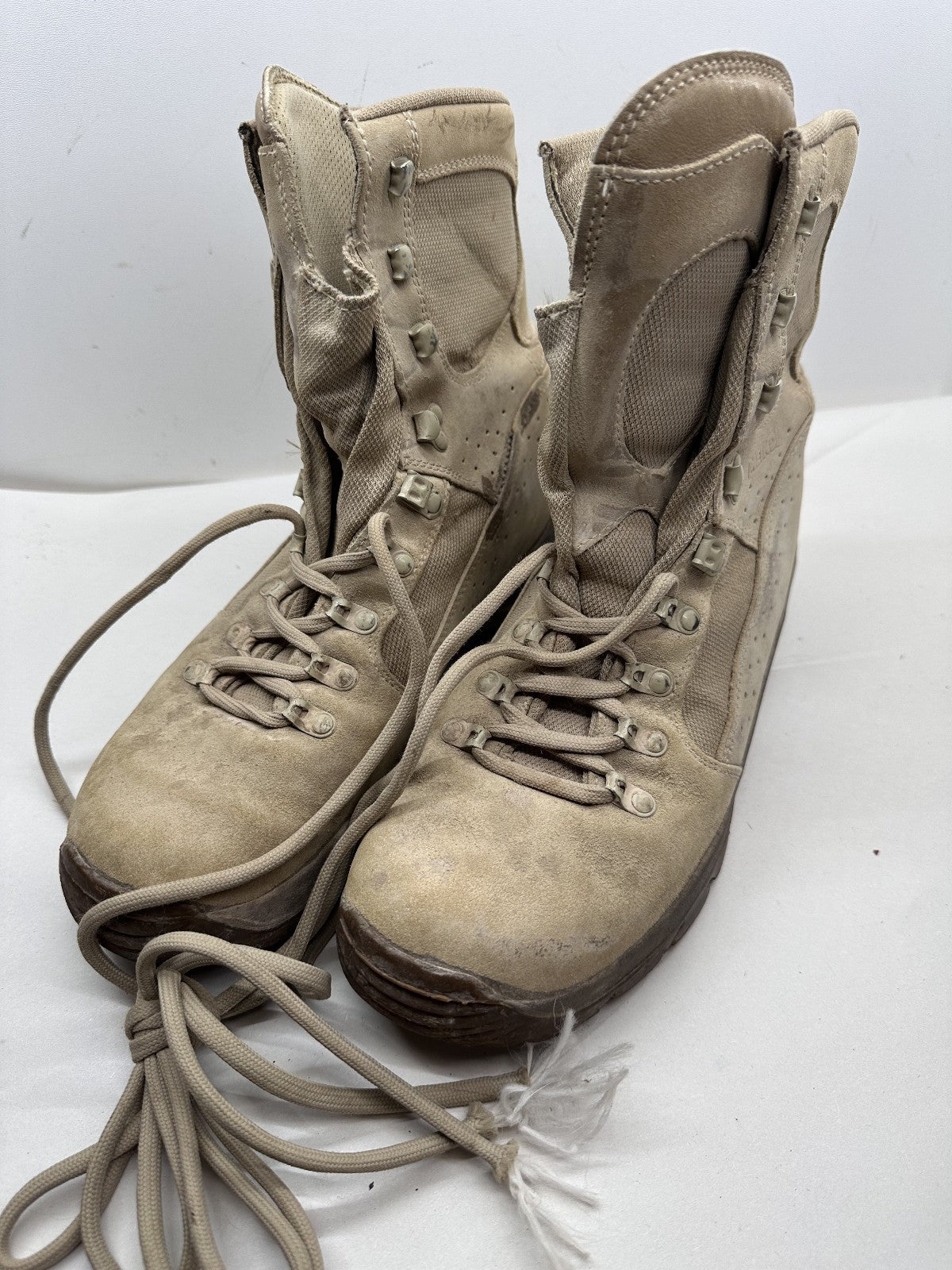 British Army Surplus Brown Leather Combat Boots Size UK W