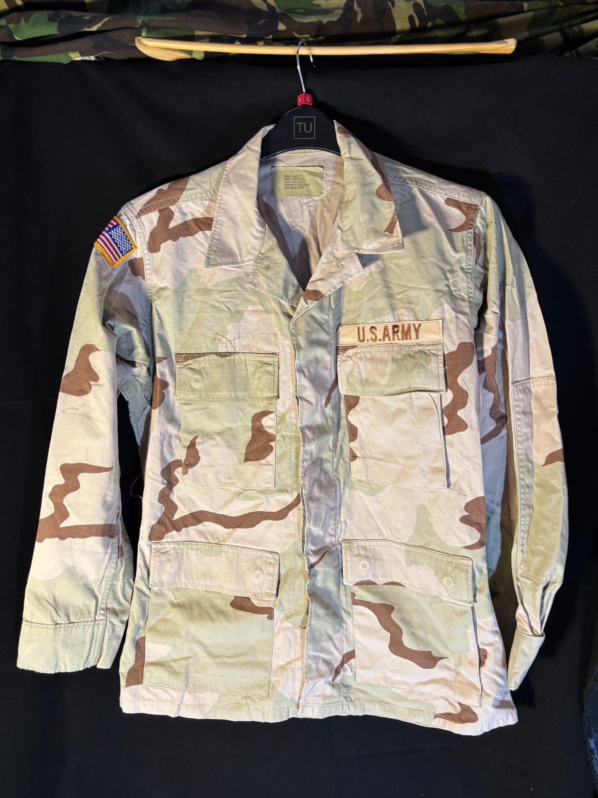 Gulf War US Army DCU Camouflaged Combat Field Coat/Jacket - Small/Short - The Militaria Shop