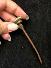 Load image into Gallery viewer, Original WW1 British Army SMLE Enfield Brass Oil Bottle - H.J&S Maker Marked - The Militaria Shop