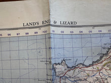 Charger l'image dans la galerie, Original WW2 British Army GSGS OS Map of England - Lands End & Lizard - The Militaria Shop