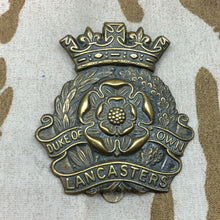 Load image into Gallery viewer, Original WW1 British Army Regimental Cap Badge Duke of Lancaster's Own Yeomanry - The Militaria Shop