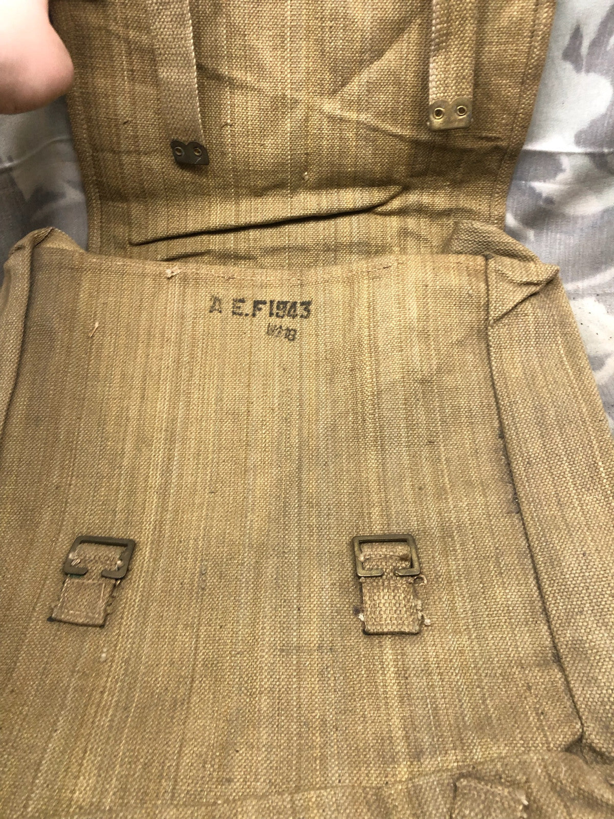 Original WW2 British Army 37 Pattern Large Pack Indian Made - New Old Stock - The Militaria Shop