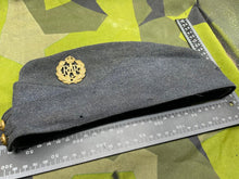 Load image into Gallery viewer, Original WW2 British Royal Air Force Side Cap with Brass Badge - The Militaria Shop