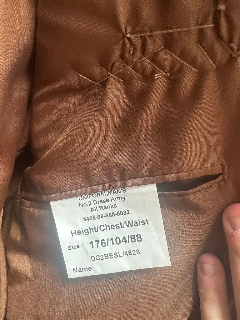 British Army Surplus No.2 Service Dress Jacket - Size 176/104/88 - The Militaria Shop