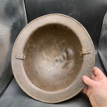 Load image into Gallery viewer, Original British Army WW2 Rolled Edge Mk2 Combat Helmet - The Militaria Shop