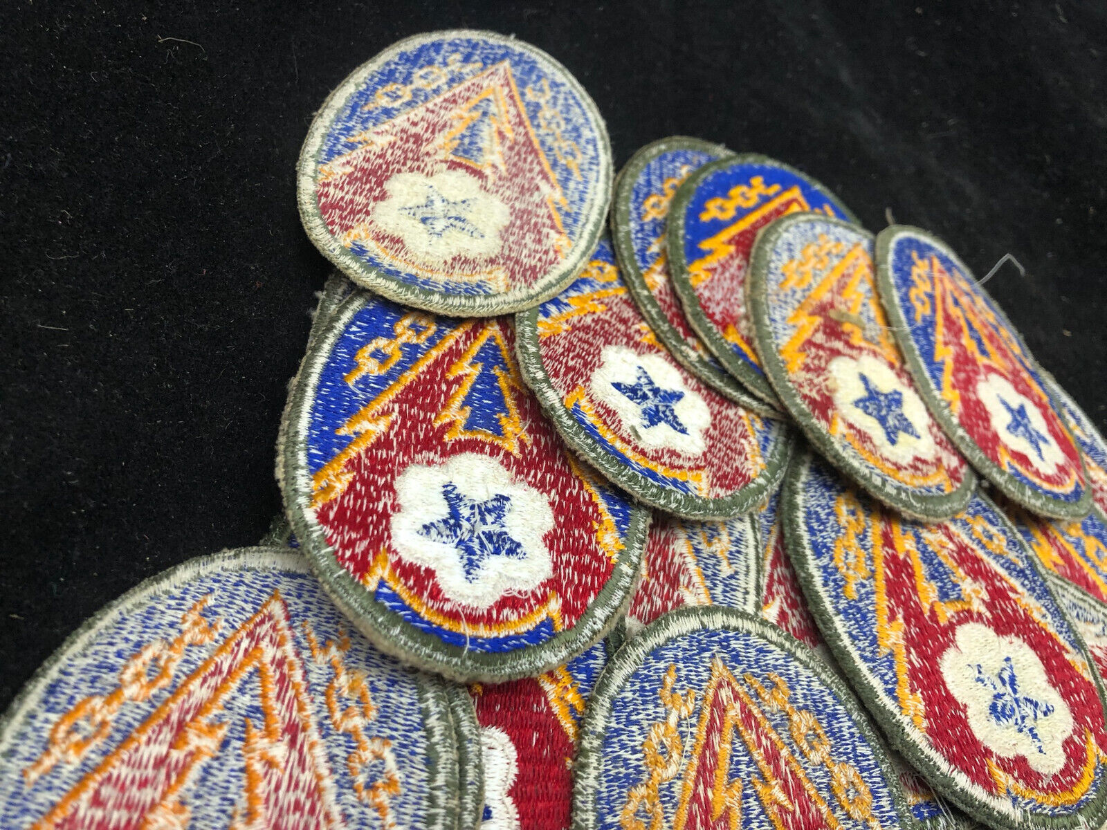 Unissued Original WW2 US Army Advanced Communications Zone ETO Cloth Badge Patch - The Militaria Shop