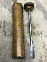 Load image into Gallery viewer, Original WW1 British Army SMLE Enfield Brass Oil Bottle - P-H Maker Marked - The Militaria Shop