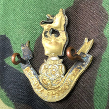 Load image into Gallery viewer, Original Victorian Crown British Army Loyal North Lancashire Cap Badge - The Militaria Shop