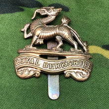 Load image into Gallery viewer, Genuine British Army Brass Cap Badge - Royal Berkshire Regiment - The Militaria Shop