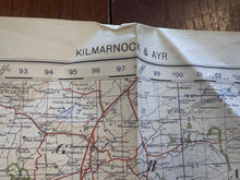 Load image into Gallery viewer, Original WW2 British Army GSGS OS Map of Scotland - Kilmarnock & Ayr - The Militaria Shop