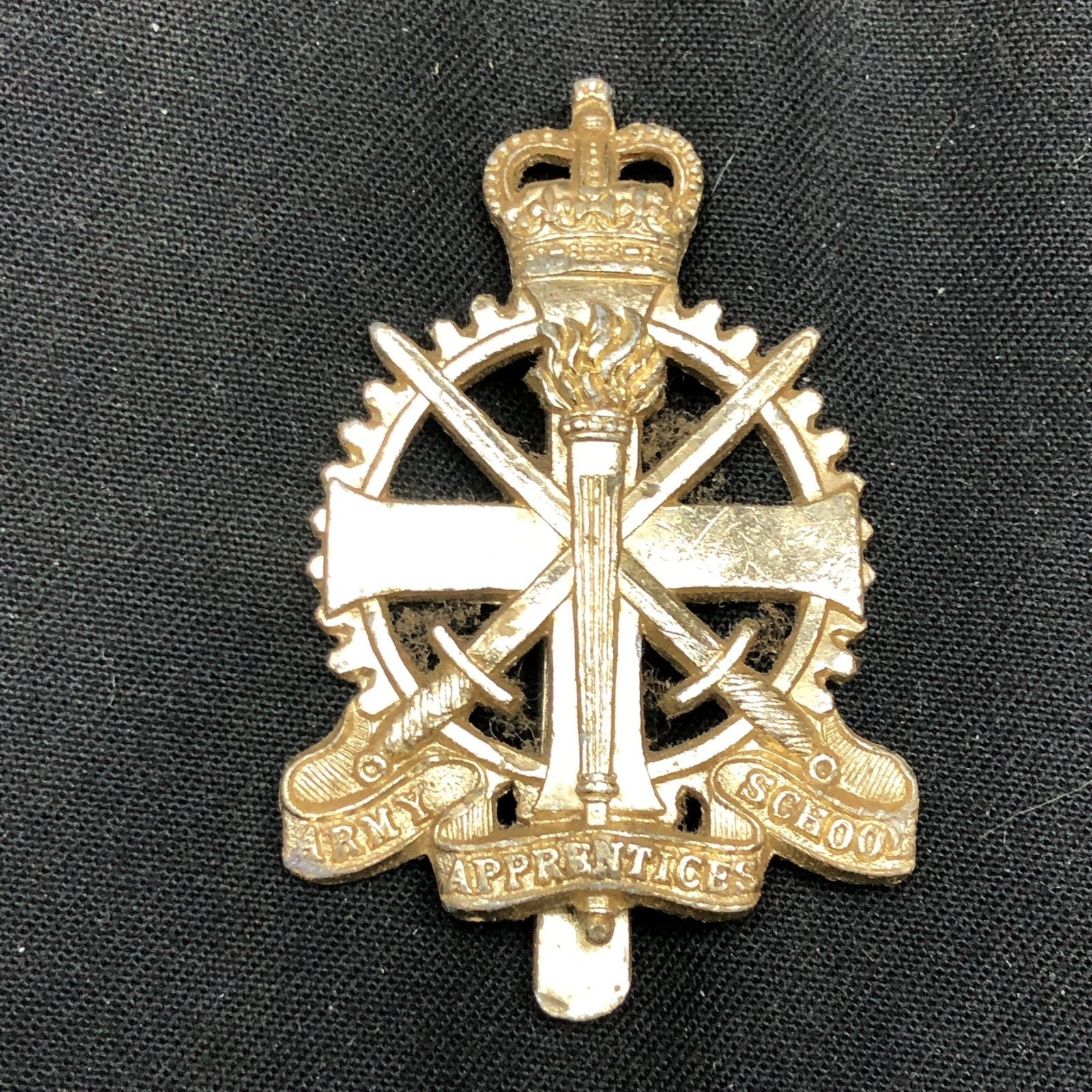 Original British Staybrite Army Cap - Army Apprentices School - The Militaria Shop
