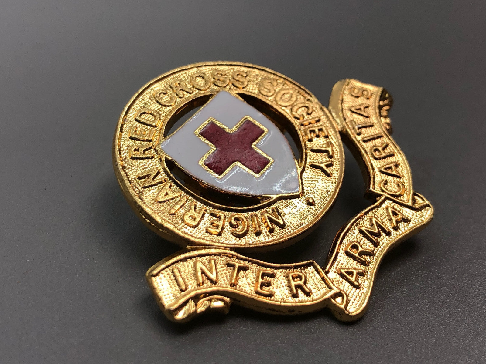 Genuine Nigerian Red Cross Society Badge - The Militaria Shop