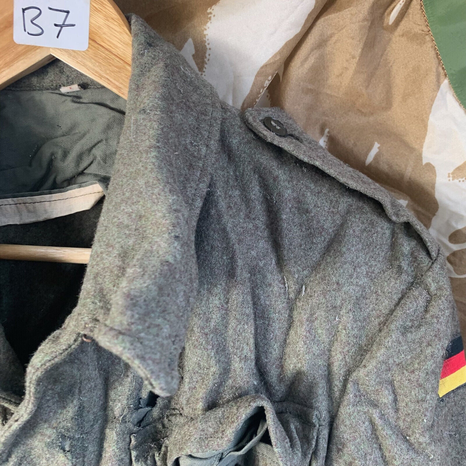 West German Field Jacket Green Wool Shirt Military Uniform Germany - 162/92 - The Militaria Shop
