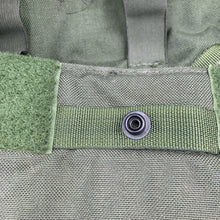 Load image into Gallery viewer, Genuine British Army Surplus OD Green Gas Mask Bag Haversack - The Militaria Shop