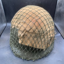 Load image into Gallery viewer, Genuine Dutch Army M53 Euroclone of US M1 Camouflaged Helmet & Liner Set - The Militaria Shop