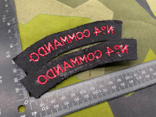 Load image into Gallery viewer, Pair of Reproduction WW2 British Army No 4 Commando Shoulder Badges - The Militaria Shop