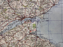 Load image into Gallery viewer, Original WW2 British Army RAF Navy Base Map of Scotland - The Forth, Clyne & Tay - The Militaria Shop