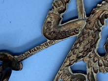 Load image into Gallery viewer, Original WW1 - 6th Duke Of Connaughts Royal Canadian Hussars Cap Badge - Marked - The Militaria Shop