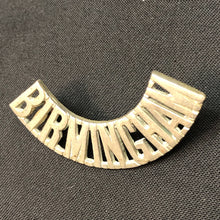 Load image into Gallery viewer, Original WW1 British Army Brass Shoulder Title - Middlesex Regiment - The Militaria Shop