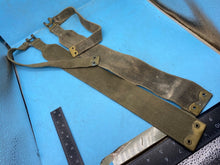 Load image into Gallery viewer, Original Pair of British Army 37 Pattern Khaki Canvas L-Straps - The Militaria Shop