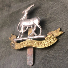 Load image into Gallery viewer, Original WW2 British Army Cap Badge - Royal Warwickshire - The Militaria Shop