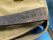 Load image into Gallery viewer, Original WW2 British Army Canvas Handle, Carrier & 1944 Dated Helve with Strap - The Militaria Shop