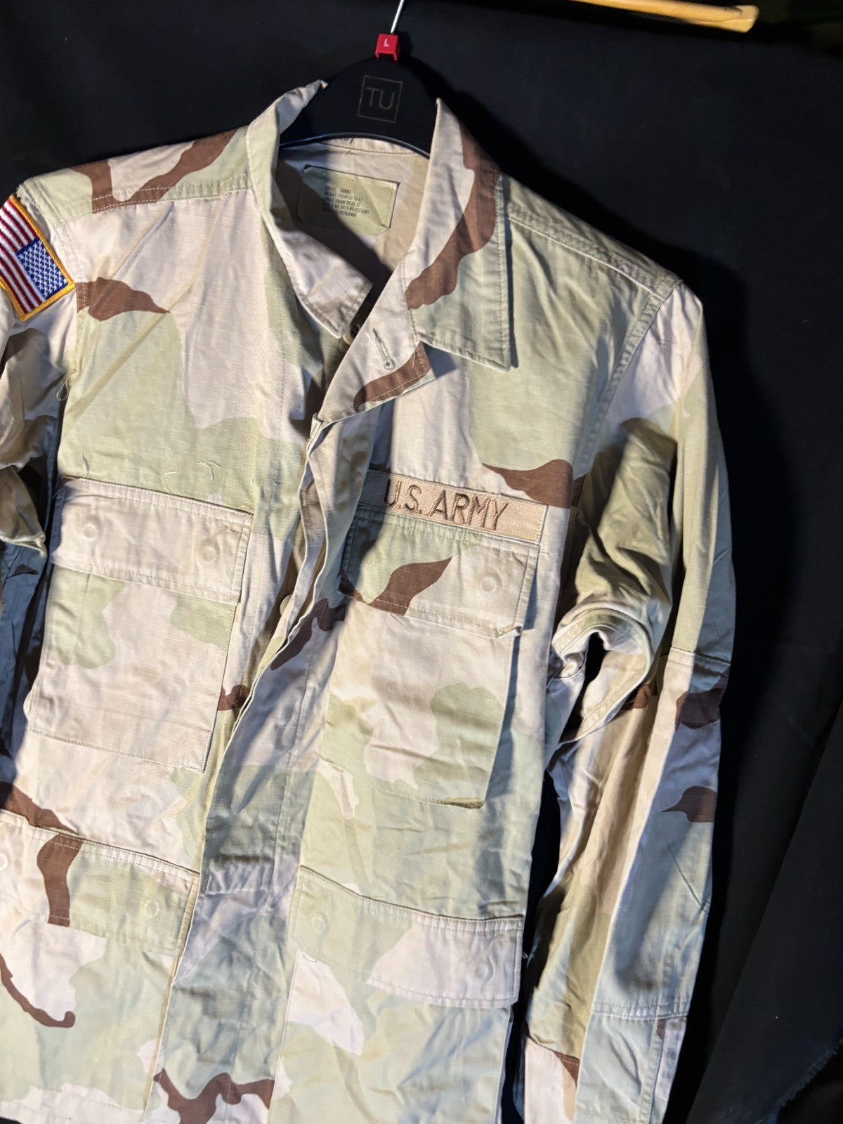 Gulf War US Army DCU Camouflaged Combat Field Coat/Jacket - Small/Short - The Militaria Shop