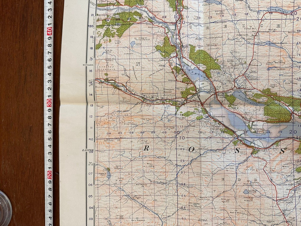 Original WW2 British Army GSGS Map of Scotland - Dornoch - The Militaria Shop