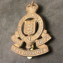 Load image into Gallery viewer, Original WW2 British Army Cap Badge - Royal Army Ordnance Corps - The Militaria Shop