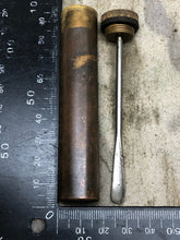 Load image into Gallery viewer, Original WW1 British Army SMLE Enfield Brass Oil Bottle - EFD Marked - The Militaria Shop