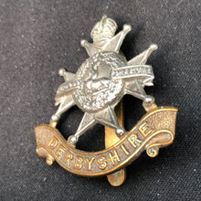 Load image into Gallery viewer, Original WW2 British Army Cap Badge - Sherwood Foresters - The Militaria Shop