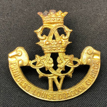 Load image into Gallery viewer, Original British Army WW1 / WW2 Princess Louise Dragoon Guards Cap Badge - The Militaria Shop