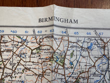 Charger l'image dans la galerie, Original WW2 British Army OS Map of Great Britain - Birmingham - The Militaria Shop