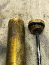 Load image into Gallery viewer, Original WW1 British Army SMLE Enfield Brass Oil Bottle - EFD Marked - The Militaria Shop