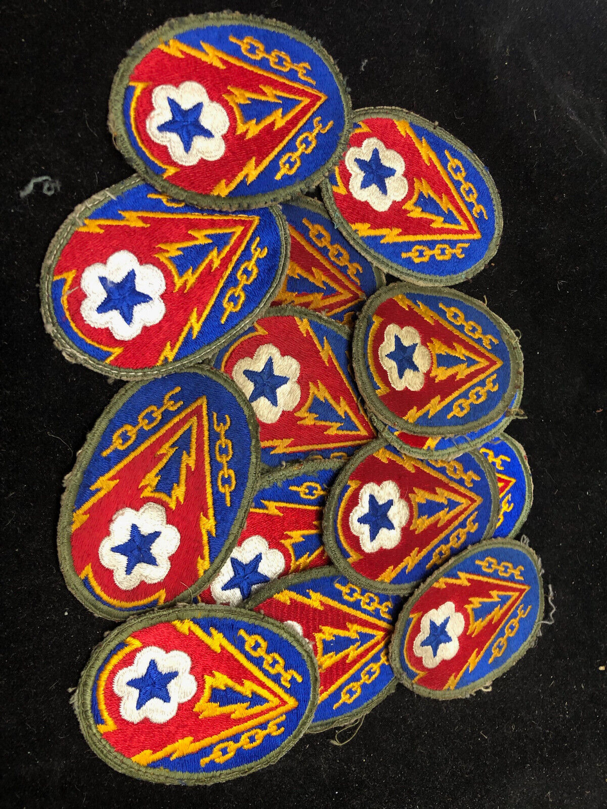 Original WW2 US Army Advanced Communications Zone ETO Cloth Badge Patch - The Militaria Shop