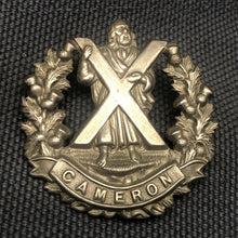 Load image into Gallery viewer, Original WW2 British Army Cap Badge - Cameron Highlanders - The Militaria Shop