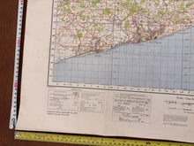 Load image into Gallery viewer, Original WW2 British Army GSGS OS Map of England - Hastings - The Militaria Shop
