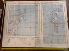 Load image into Gallery viewer, Original WW2 British Army RAF Navy Base Map of Scotland Shetland/Orkney Islands - The Militaria Shop