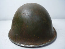 Load image into Gallery viewer, Mk3 Canadian / British Army Original WW2 Turtle Helmet High Rivet - The Militaria Shop