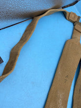Load image into Gallery viewer, Original Pair of British Army 37 Pattern Khaki Canvas L-Straps - The Militaria Shop