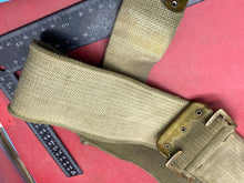 Load image into Gallery viewer, Original WW1 British Army 1908 Pattern Canvas Waist Belt - 32" Waist - The Militaria Shop