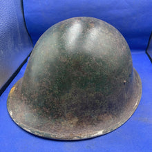 Charger l'image dans la galerie, Original WW2 Mk3 Canadian / British Army Turtle Helmet High Rivet - The Militaria Shop