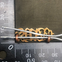 Load image into Gallery viewer, Original WW1 British Army BAYS Queen's Dragoon Guards Brass Shoulder Title - The Militaria Shop