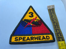 Load image into Gallery viewer, Original US Army WW2 - 3rd Armoured 'Spearhead' Shoulder Badge - The Militaria Shop