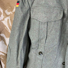 Load image into Gallery viewer, West German Field Jacket Green Wool Shirt Military Uniform Germany - 162/92 - The Militaria Shop