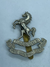 Load image into Gallery viewer, Original WW1 British Army 20th Battalion The London Regiment Cap Badge - The Militaria Shop