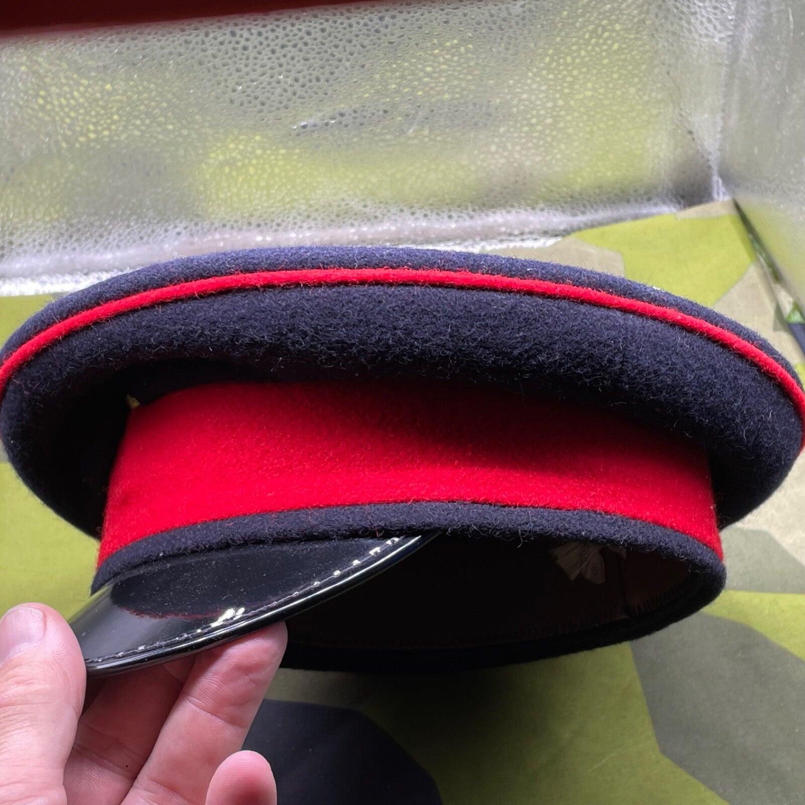 Original British Army REME Royal Electrical & Mechanical Peaked Cap - Size 56cm - The Militaria Shop