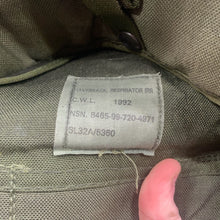 Load image into Gallery viewer, Genuine British Army Surplus OD Green Gas Mask Bag Haversack - The Militaria Shop