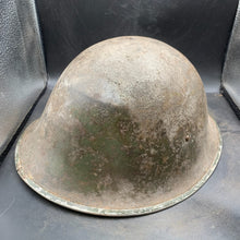 Load image into Gallery viewer, Original British/Canadian Army WW2 Mk3 Turtle High Rivet Combat Steel Helmet - The Militaria Shop